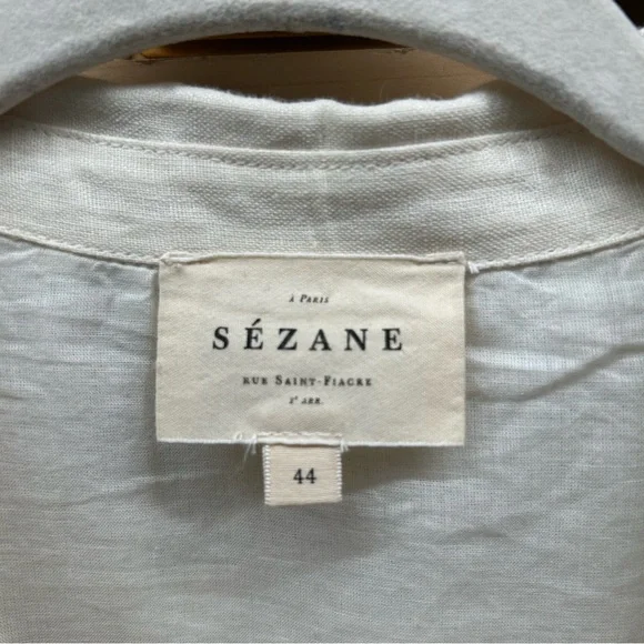 Sezane Cream Maxi Dress with Floral Pattern - Picture 5 of 5